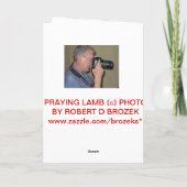 CARTE PRAYING LAMB (Dos)