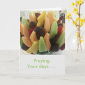 Carte Praying Your (Fleur jaune)