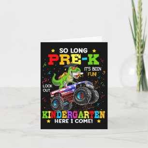 Carte Pré-k Graduation Garçons Dinosaure Pré-k Gra