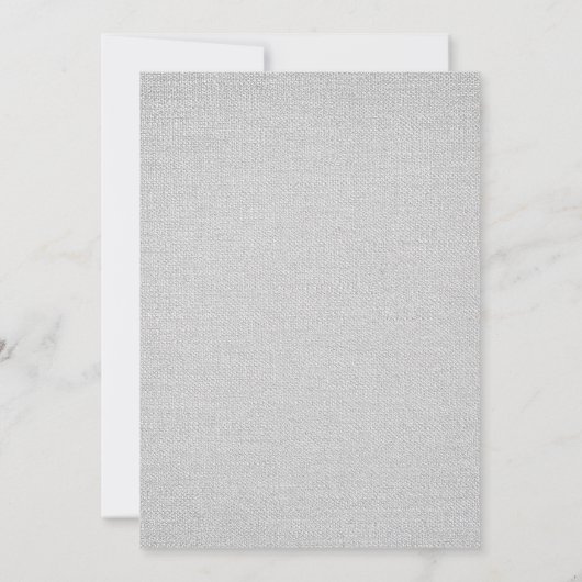 Carte Pre-K Graduation Simple Photo Gray Textile Texture (Dos)