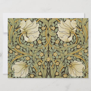 Carte Pré-raphate de William Morris Pimpernel Vintage