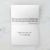 Carte Prêcher sur l'appréciation du pasteur (Intérieur)