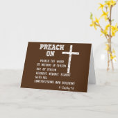 Carte Prêcher sur l'appréciation du pasteur (Fleur jaune)