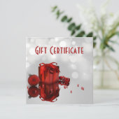 Carte Précieux cadeau de Noël - Certificat cadeau (Debout devant)