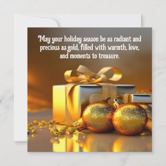 Carte Précieux comme Noël d'or (Devant)