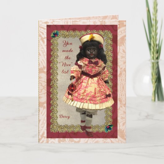 Carte Precious African Doll Holiday Card (Devant)