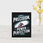 Carte Précision Puissance Perfection Ski alpin  (Fleur jaune)