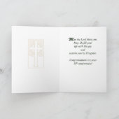 Carte Prédicateur 50e anniversaire de l'ordination Vert (Intérieur)