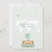 Carte Prédictions et désirs pour bébé Baby shower d'aven (Dos)