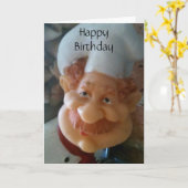 CARTE PRÉFÉRER LES SOUHAITS D'ANNIVERSAIRE EN CHEF (Fleur jaune)