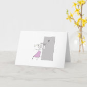 Carte Preggo Doit Pee Maintenant ! (Fleur jaune)