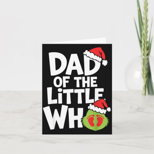 Carte Pregnancy Announcemen Dad Of The Little Who (Devant)