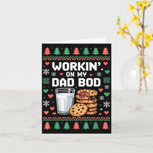 Carte Pregnancy New Mom Baby Pregnant Christmas Matching (Fleur jaune)