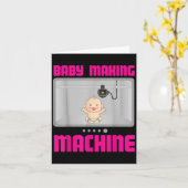 Carte Pregnancy Reveal &amp; Announcement Baby Making Ma (Fleur jaune)