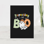 Carte Pregnant Mom To Be Little Boo Funny Halloween Desi (Devant)