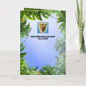 Carte Préhistorique Tout âge Purple T-rex Dinosaure Anni (Dos)