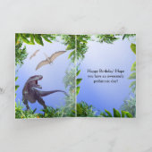 Carte Préhistorique Tout âge Purple T-rex Dinosaure Anni (Intérieur)