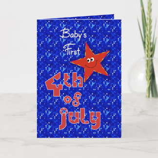 Carte Premier 4 juillet du bébé