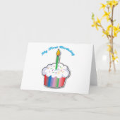 Carte Premier anniversaire (Fleur jaune)