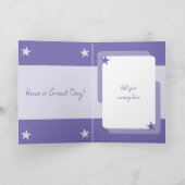 Carte Premier anniversaire ajouter nom photo 1 aujourd'h (Intérieur)