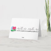 Carte Premier anniversaire bébé d'un an (Dos)