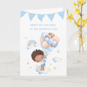 Carte Premier anniversaire de Grandson (Fleur jaune)