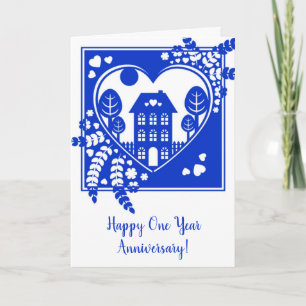 Carte Premier anniversaire de la maison