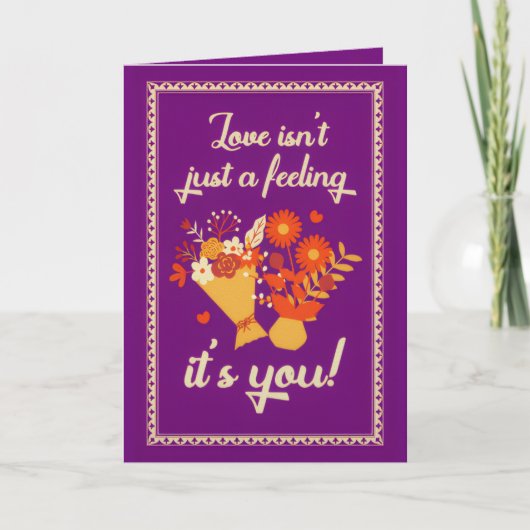 Carte premier anniversaire de mariage (Devant)