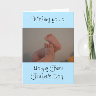 Carte Premier anniversaire de papa avec Message Petit Ga