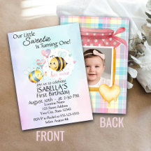Premier anniversaire de Sweet Bee personnalisé