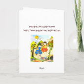 Carte Premier anniversaire du bébé coréen (Dos)