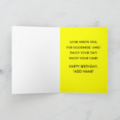 Carte premier anniversaire personnalisé (Intérieur)