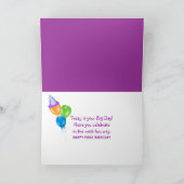 Carte Premier anniversaire pour fille (Intérieur)