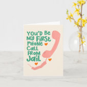 Carte Premier appel téléphonique (Fleur jaune)