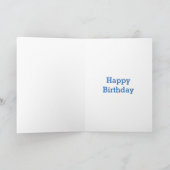 Carte Premier garçon d'anniversaire, girafe (Intérieur)