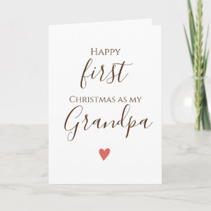 Carte Premier Grand-Père Merry Chirstmas
