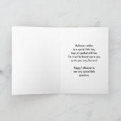 Carte Premier Halloween de petit-fils, bébé de la lune (Intérieur)