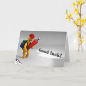 Carte Premier jour à l'école (Fleur jaune)