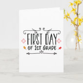 Carte Premier jour de 1ère année (Fleur jaune)