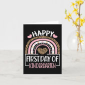 Carte Premier Jour de jardin d'enfants s'amuser Retour à (Fleur jaune)