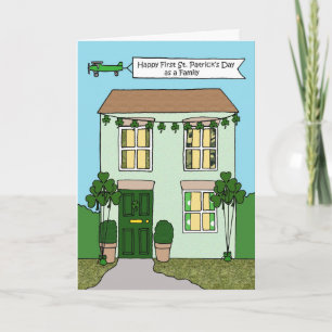 Carte Premier jour de la Saint-Patrick en famille