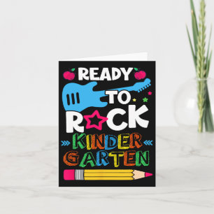 Carte Premier Jour De Maternelle Prêt À Rock Kindergart