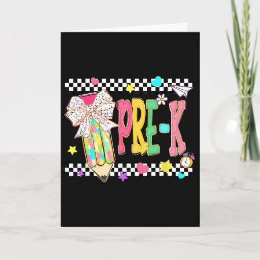 Carte Premier jour de pré-maternelle (Devant)
