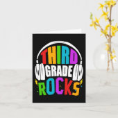 Carte Premier Jour De Rocks De 3E Année Retour À L'École (Fleur jaune)