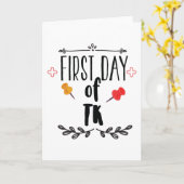 Carte Premier jour de Tk (Fleur jaune)