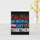 Carte Premier Memorial Day Ensemble Drapeau Américain Co (Fleur jaune)