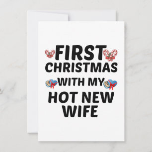 CARTE PREMIER NOËL AVEC MA NOUVELLE FEMME CANON