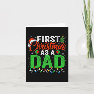 Carte Premier Noël Comme Papa Noël Éclairage Nouveau Pèr