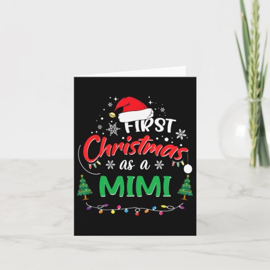 Carte Premier Noël comme un Mimi 1er Noël correspondant  (Devant)