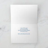 Carte Premier Noël de petit-fils ange endormi sur un nua (Intérieur)